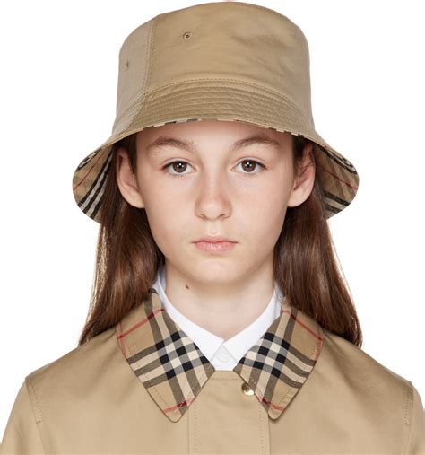 burberry hat for kids|burberry reversible check hat.